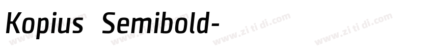 Kopius   Semibold字体转换
